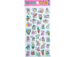 Stickers rose fluo lapin rigolo