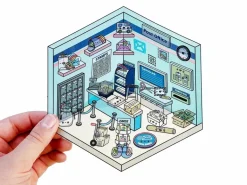 Stickers Tinytown Atelier créatif & bureau de poste (DIY & Dispatch) - Pipsticks