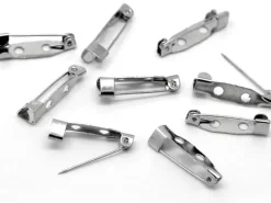 Support de broche argenté foncé - 2 cm
