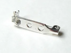 Support de broche argenté clair - 25 mm