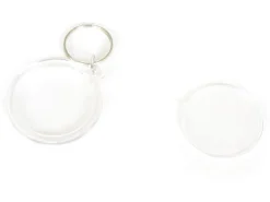 Support porte clés transparent - rond