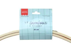 Tambour à broder bois clair - 30 cm