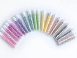 Tube de 350 perles ceylons - multicolore foncé