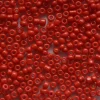Tube de 350 perles de rocailles opaques - rouge cerise