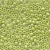 Tube de 350 perles de rocailles opaques nacrées - vert pomme