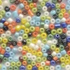 Tube de 350 perles de rocailles opaques nacrées - multicolore