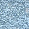 Tube de 350 perles de rocailles opaques nacrées - bleu ciel