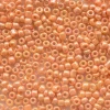 Tube de 350 perles de rocailles opaques nacrées - orange clair