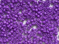 Tube de 350 perles de rocailles opaques - violet foncé