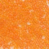 Tube de 350 perles transparentes - orange foncé