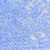 Tube de 350 perles transparentes - bleu azur